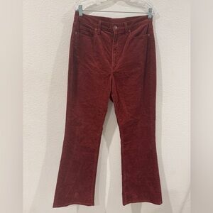 Uniqlo Brown Very High Rise Bootcut Corduroy Retro Cord Pants Size 10